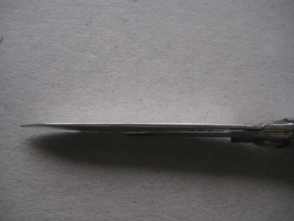 Rare George IV Mother of Pearl Hafted Twin Bladed Silver Folding Fruit Knife, Sheffield 1827 - 8