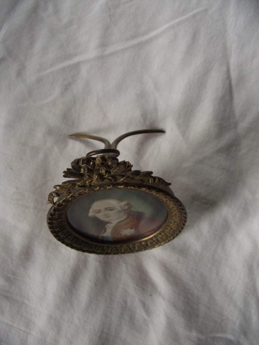 Miniature Watercolor Portrait of Louis XVI - Circa 1800's - 15