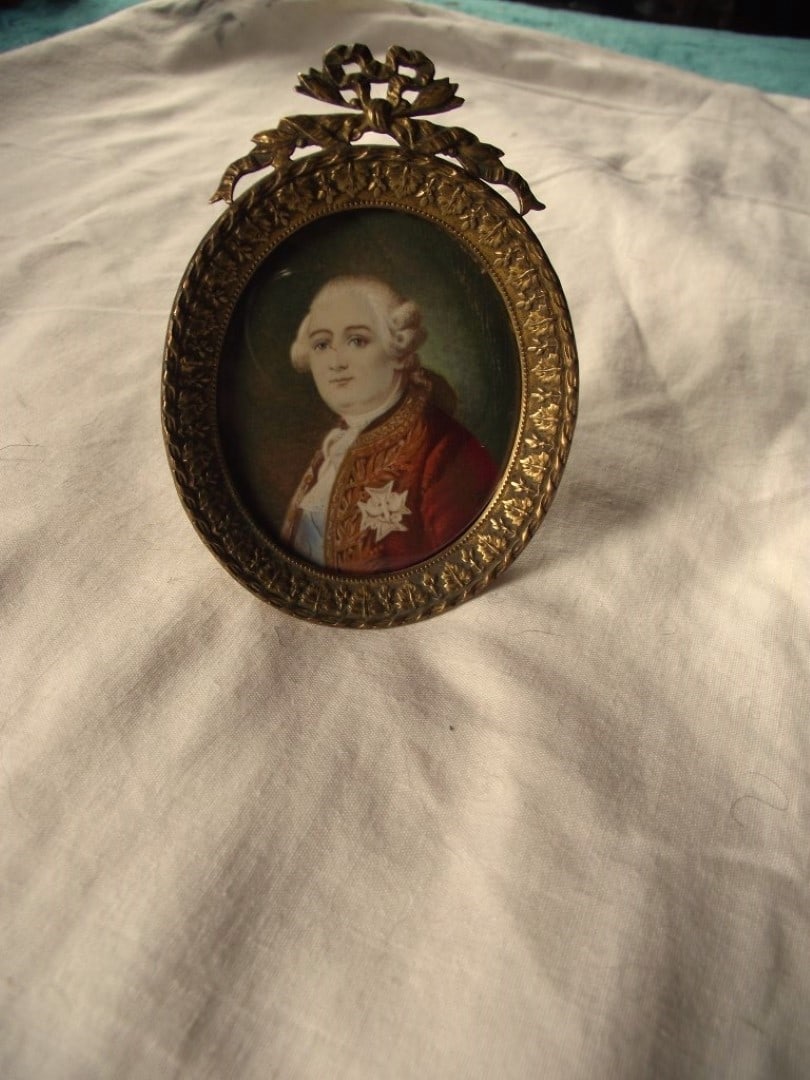 Miniature Watercolor Portrait of Louis XVI - Circa 1800's - 16