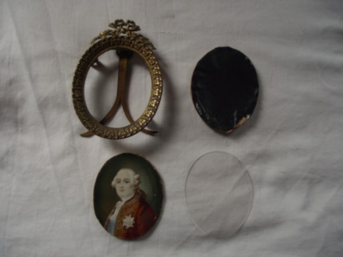 Miniature Watercolor Portrait of Louis XVI - Circa 1800's - 2