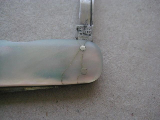 Antique Mother of Pearl Hafted Multi-Bladed Penknife, c1900 - 4