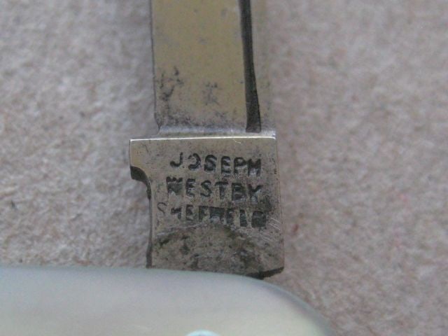 Antique Mother of Pearl Hafted Multi-Bladed Penknife, c1900 - 7