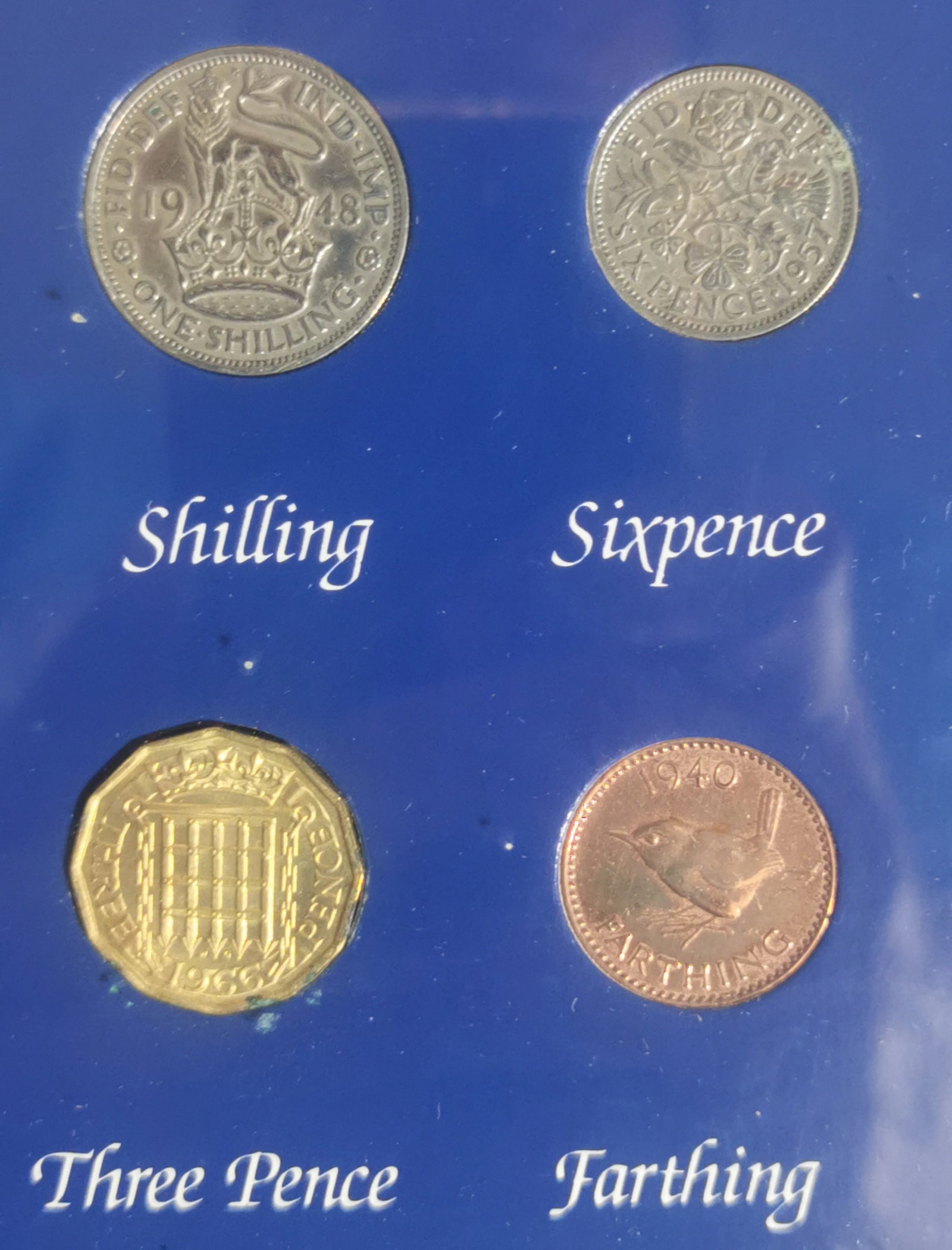 Great Britain Pre-Decimal Currency Framed Display Set - Coins & Banknotes Collection - 3