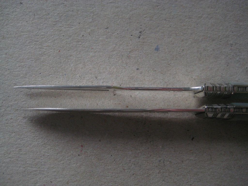 George III Mother of Pearl Matching Silver Bladed Folding Fruit Knife and Folding Fork - 10
