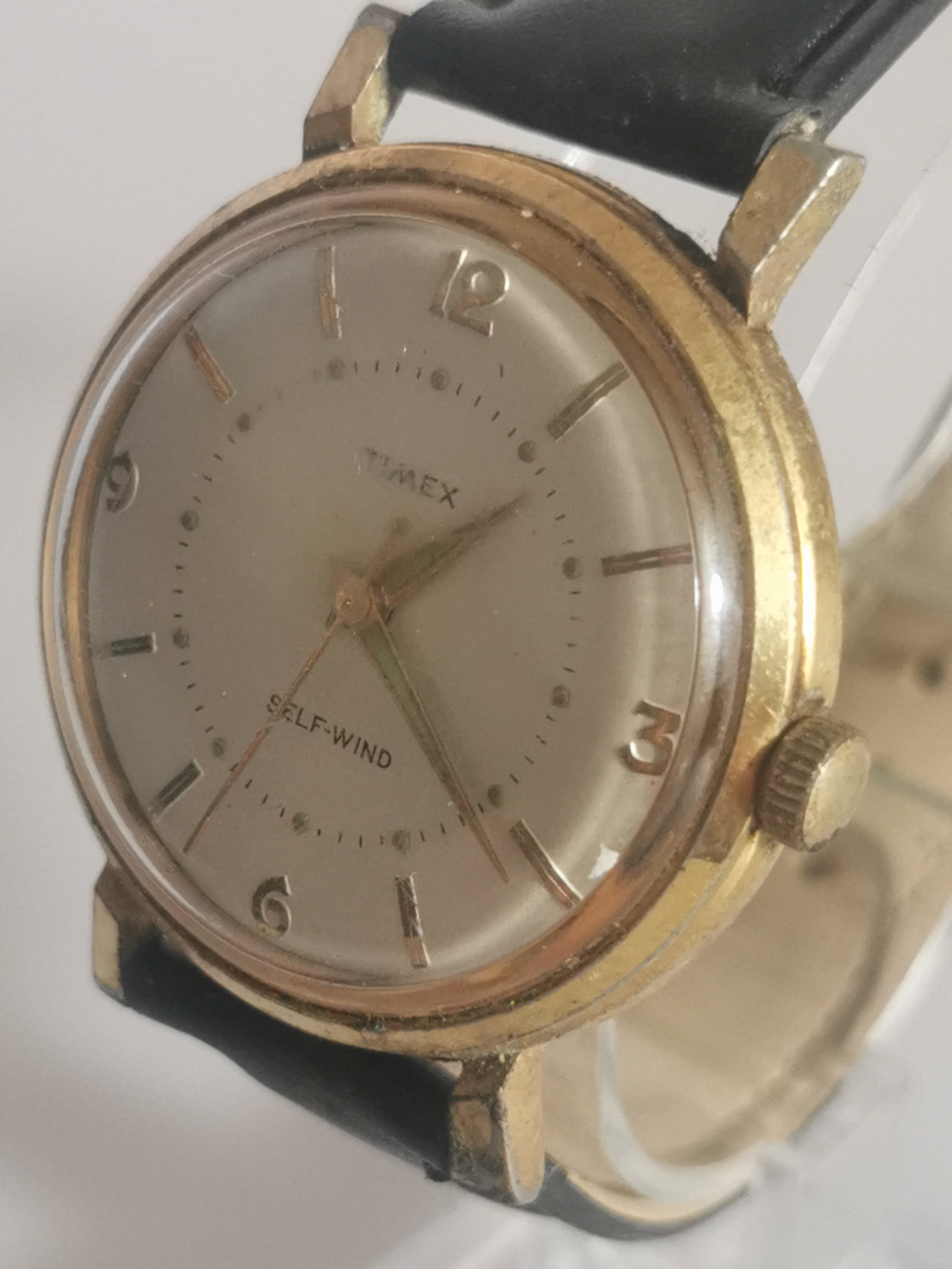Vintage Timex Self-Wind Automatic Gents Wristwatch – Gold Tone – Working - 2