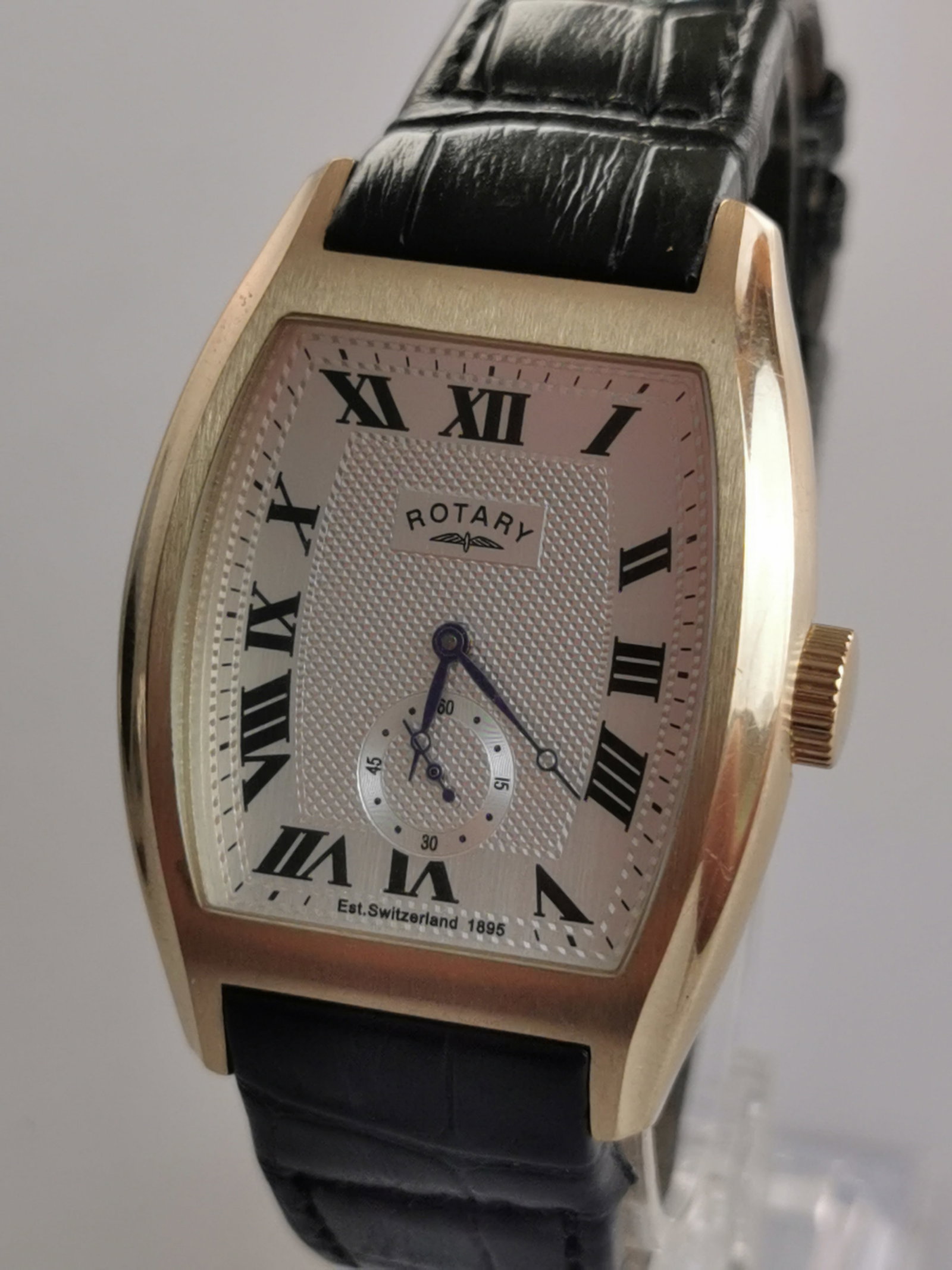 Men's Rotary Tonneau Watch GS02405/35 Gold Tone Dolphin Standard (1 of 7)
