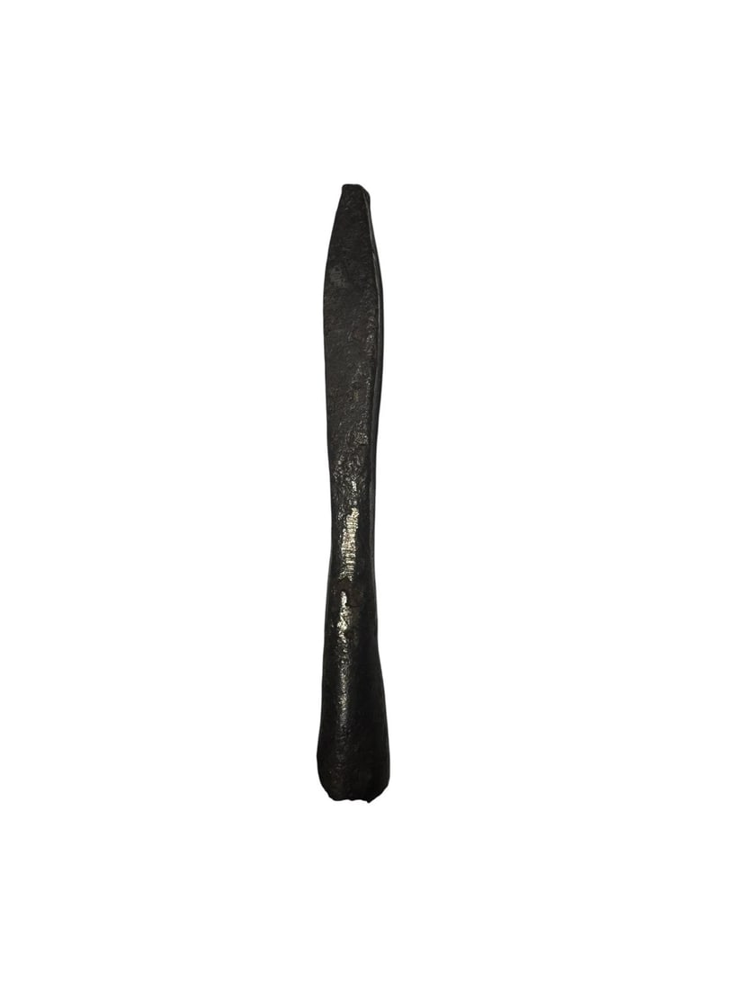 Medieval Iron Armour Piercing Crossbow Bolt Head (C61): Title: Medieval Iron Armour Piercing Crossbow Bolt Head (C61) Description: Medieval iron armour piercing crossbow bolt head, 12th-14th century AD Condition: battle used condition Measurements: 80x9mm
