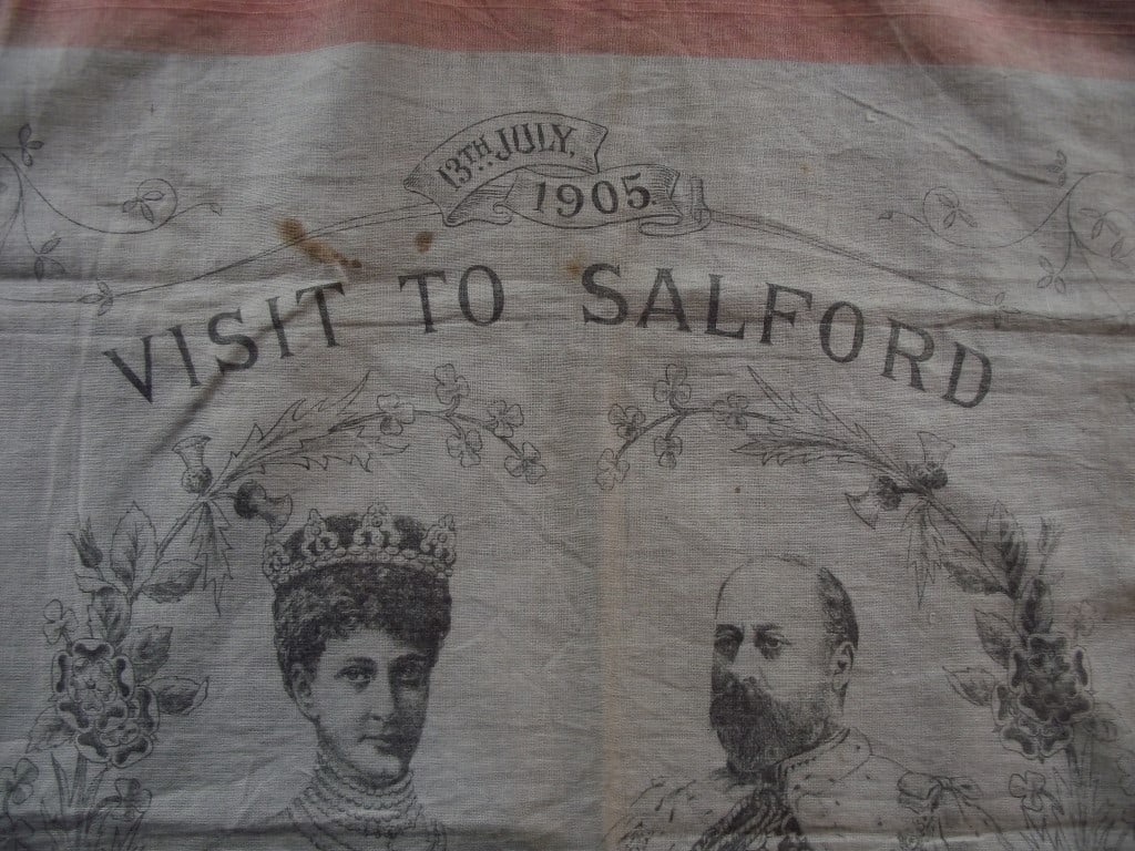 Commemorative Handkerchief - Royal Visit To Salford July 13th 1905 - 11