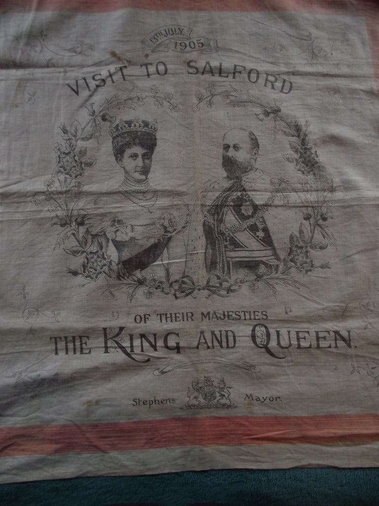 Commemorative Handkerchief - Royal Visit To Salford July 13th 1905 - 12