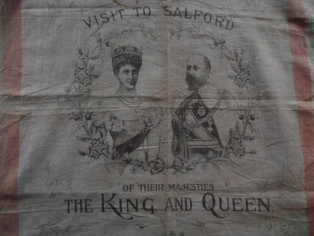 Commemorative Handkerchief - Royal Visit To Salford July 13th 1905 - 3