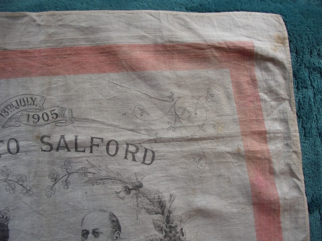 Commemorative Handkerchief - Royal Visit To Salford July 13th 1905 - 5