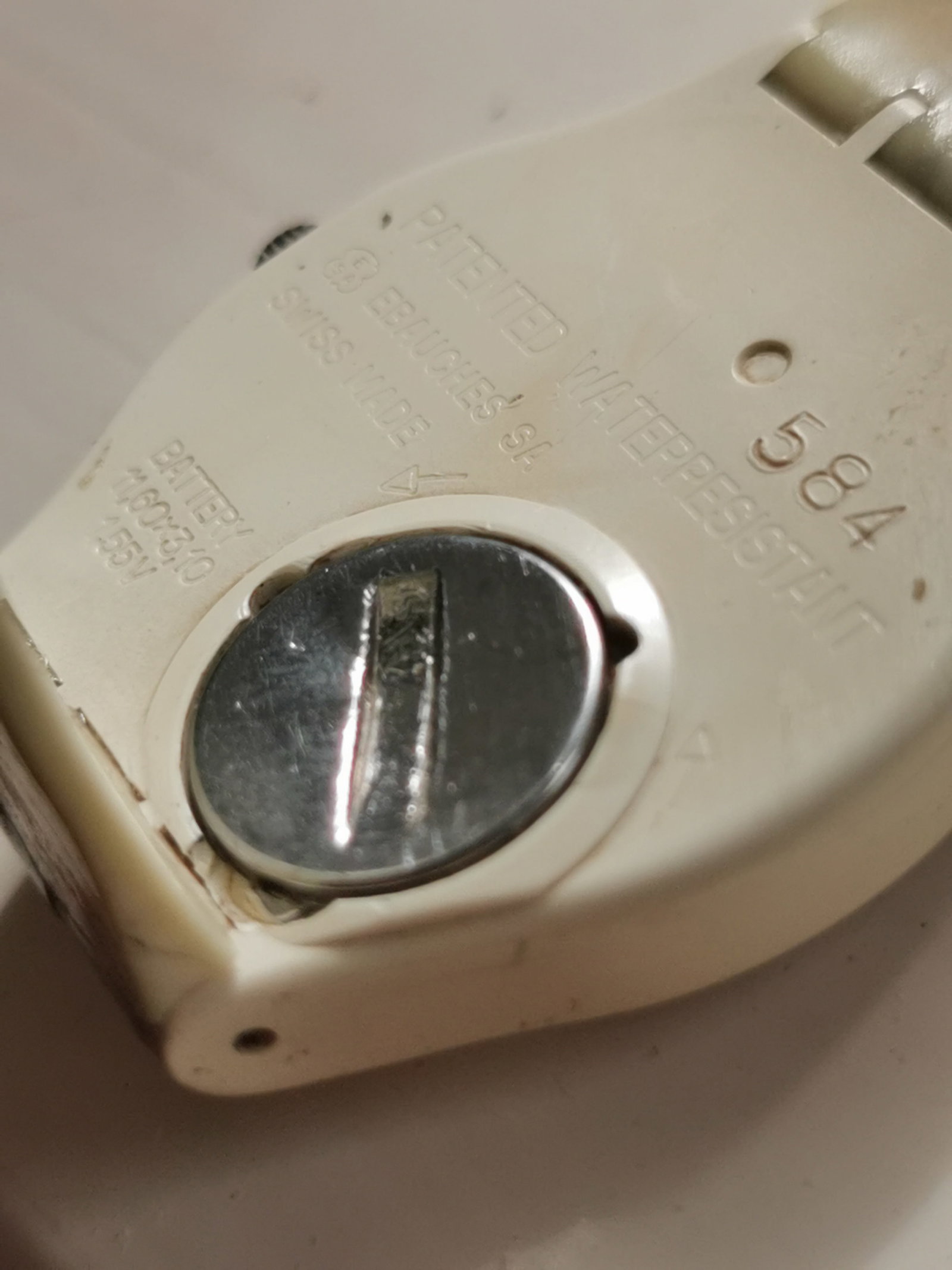 Rare Vintage 1980s Swatch Quartz Grid Dial Watch - 5