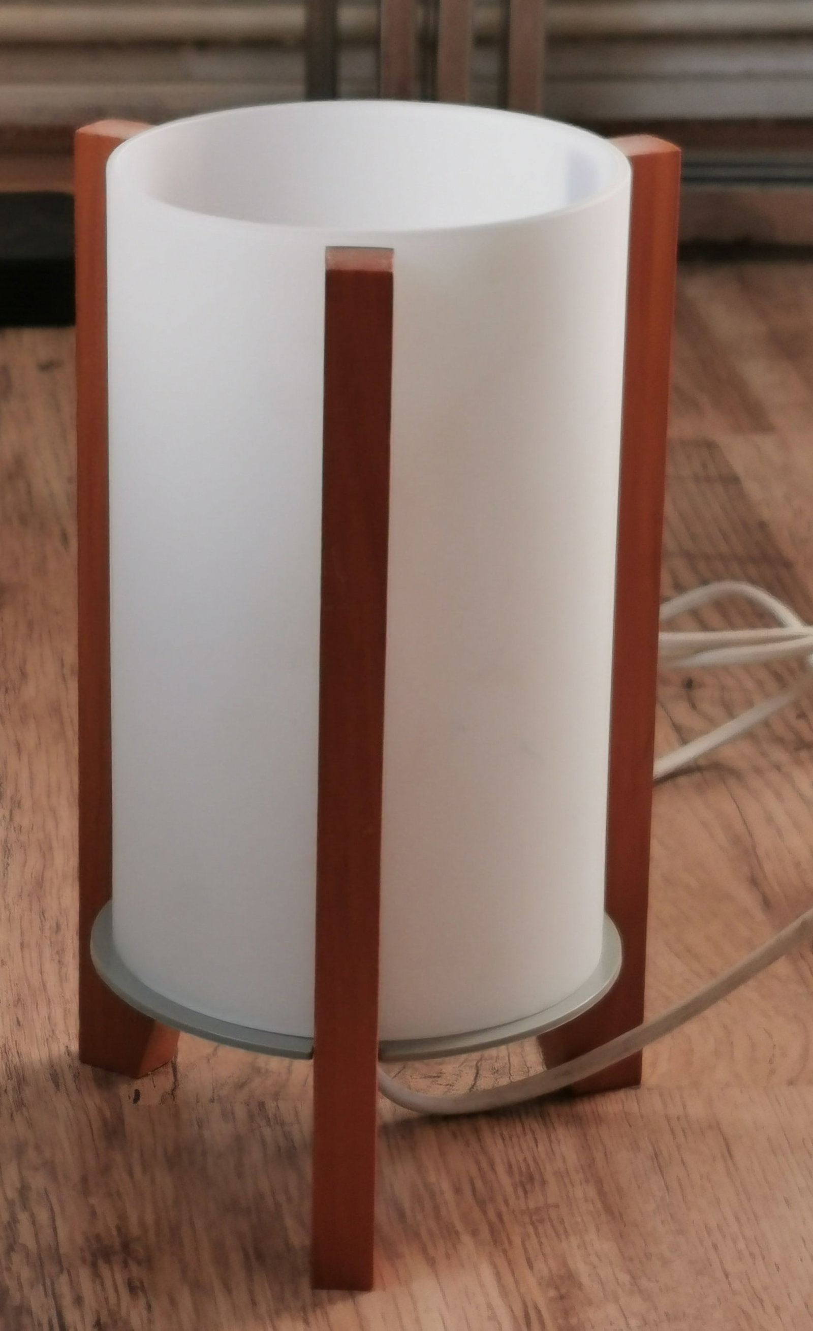 Vintage Ikea Porfylit Tripod Rocket Table Lamp 1990s Retro Scandinavian Space Age Light - 4