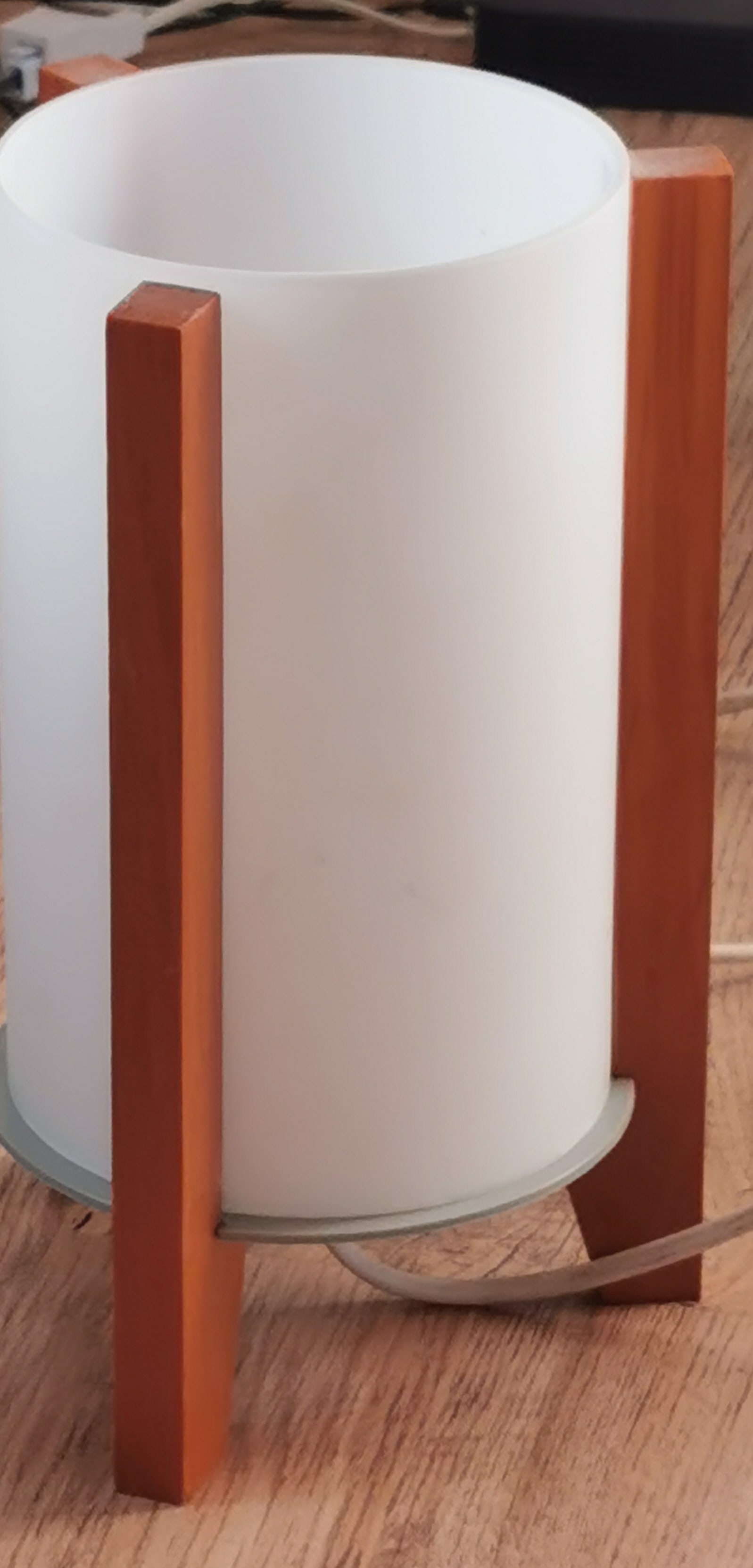 Vintage Ikea Porfylit Tripod Rocket Table Lamp 1990s Retro Scandinavian Space Age Light - 5