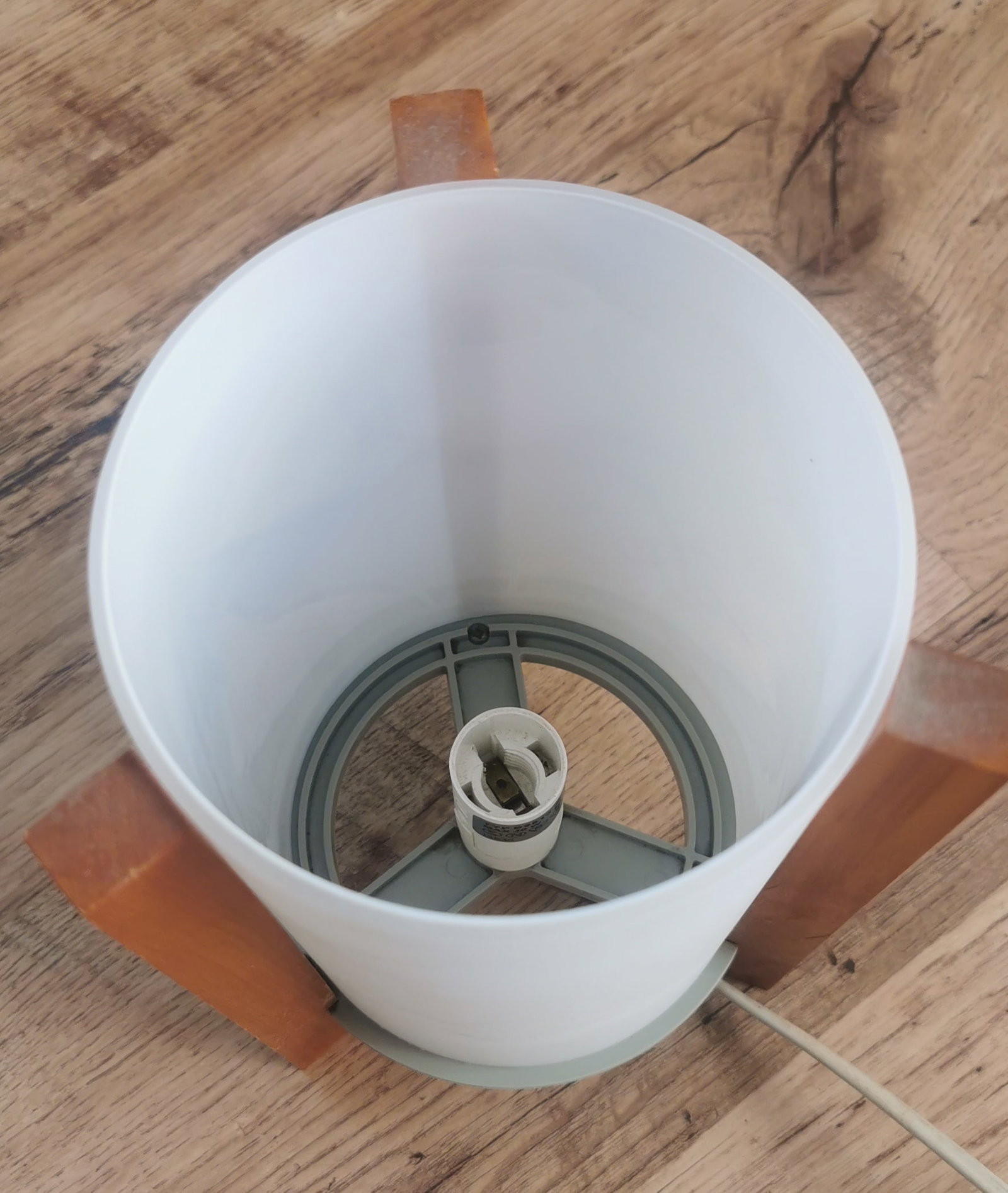 Vintage Ikea Porfylit Tripod Rocket Table Lamp 1990s Retro Scandinavian Space Age Light - 7
