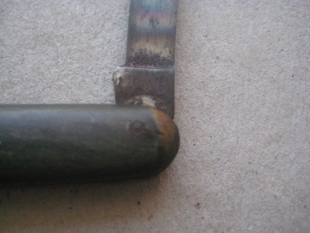 Antique French Horn Hafted Twin Steel Bladed Penknife, c1900 - 5