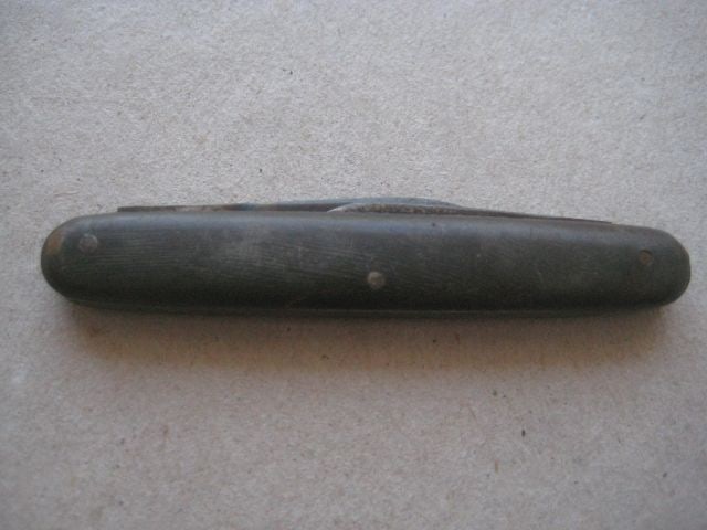 Antique French Horn Hafted Twin Steel Bladed Penknife, c1900 - 8