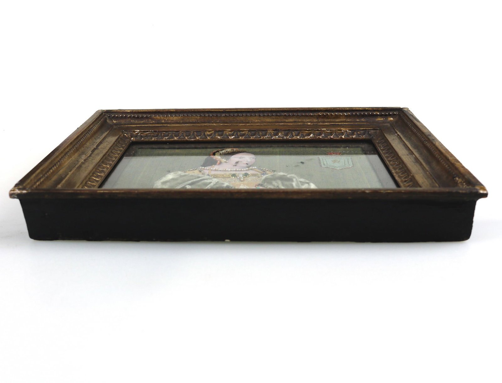 An Extremely Rare Commemorative Tinsel Print of Margaret Tudor Queen of Scots C.19thC - 6