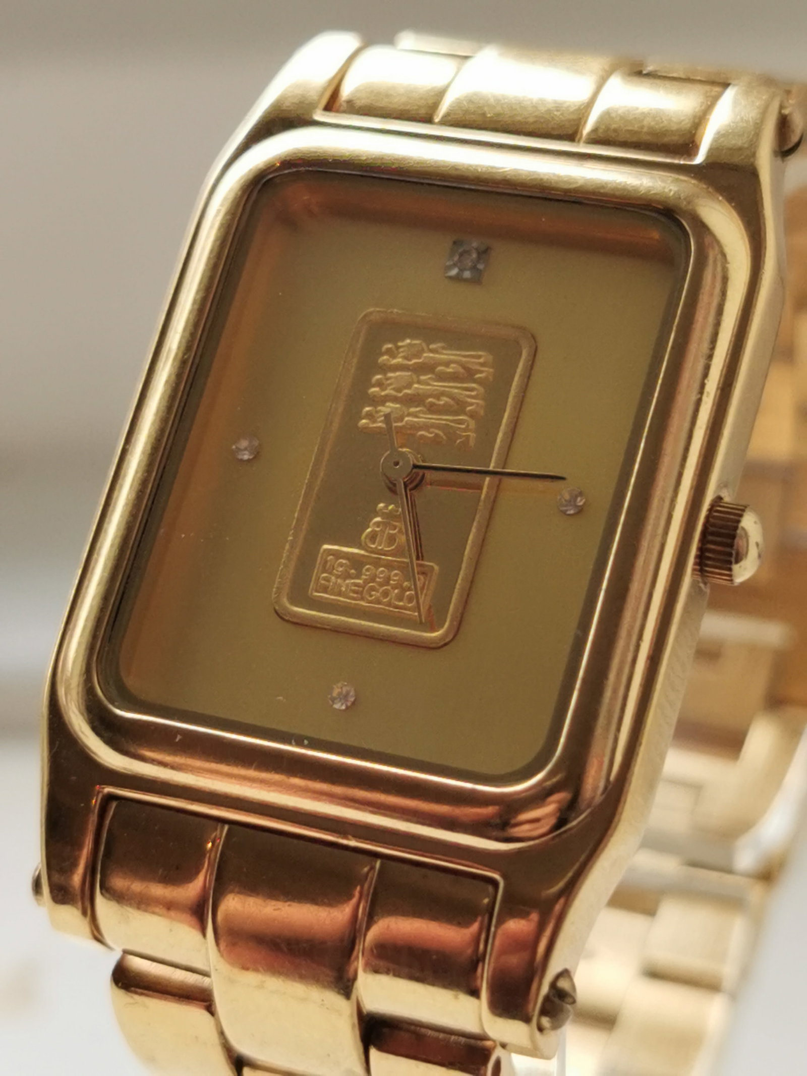 Vintage Brooks & Bentley Gold Ingot Watch 1g 24k Fine Gold - 2