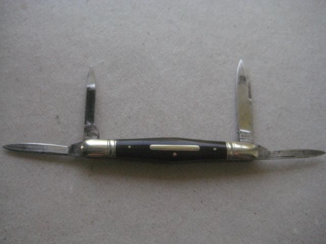Antique Horn Hafted Multi-Bladed Penknife, c1900 (1 of 16)
