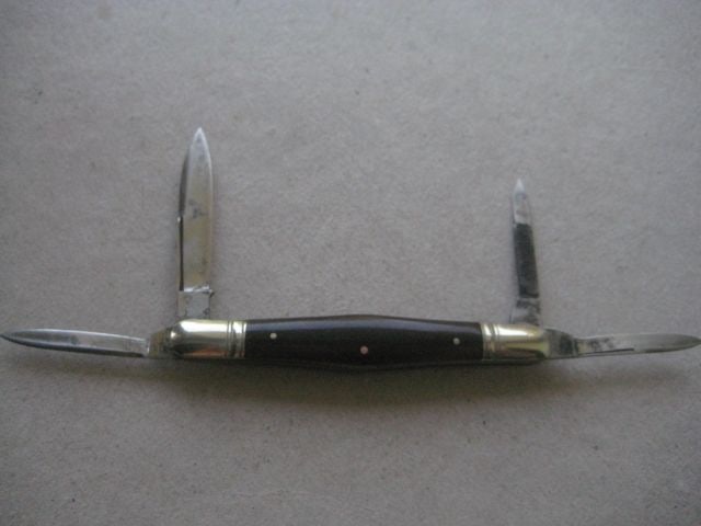 Antique Horn Hafted Multi-Bladed Penknife, c1900 - 2