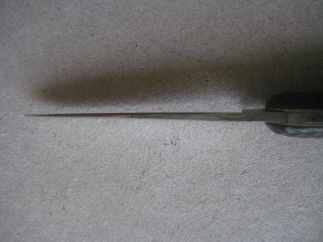 Antique Pressed Horn Hafted Twin Steel Bladed Penknife, c1900 - 6
