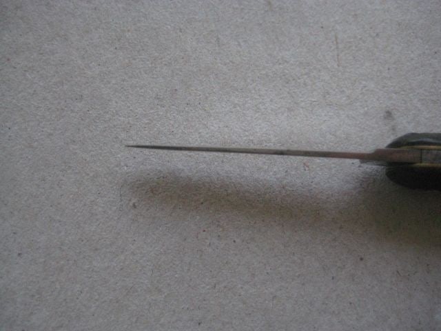 Antique Pressed Horn Hafted Twin Steel Bladed Penknife, c1900 - 7