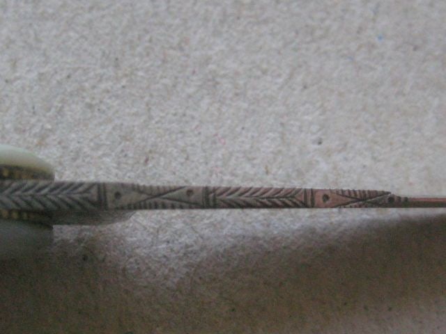 Antique Mother of Pearl Hafted Twin Bladed Penknife, c1900 - 10