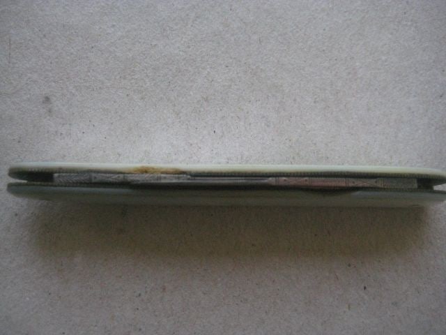 Antique Mother of Pearl Hafted Twin Bladed Penknife, c1900 - 12