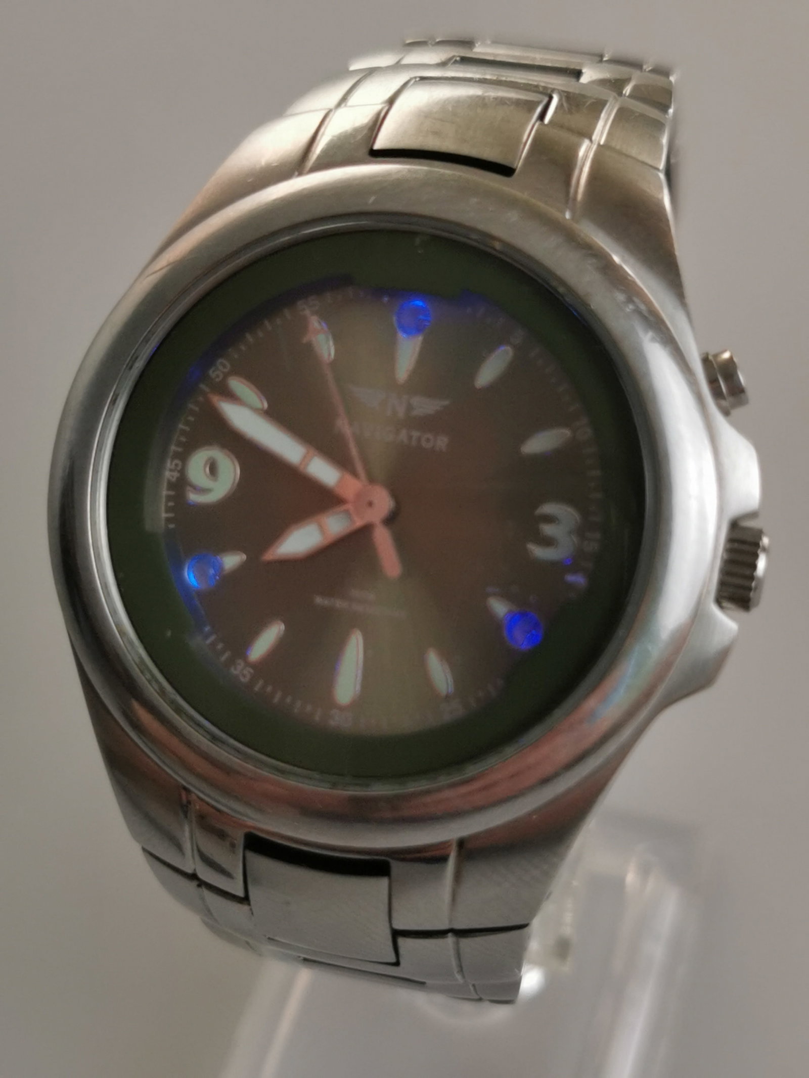 Vintage Navigator LED Light-Up Watch | Contech NV0003 | - 2