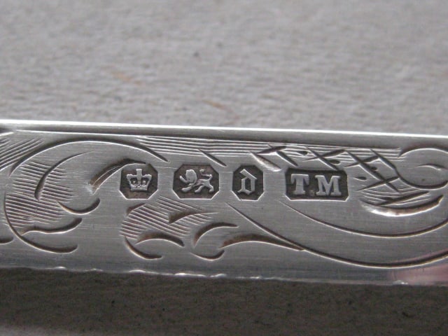 Victorian Silver Bladed Folding Fruit Knife, Sheffield 1896 - 5