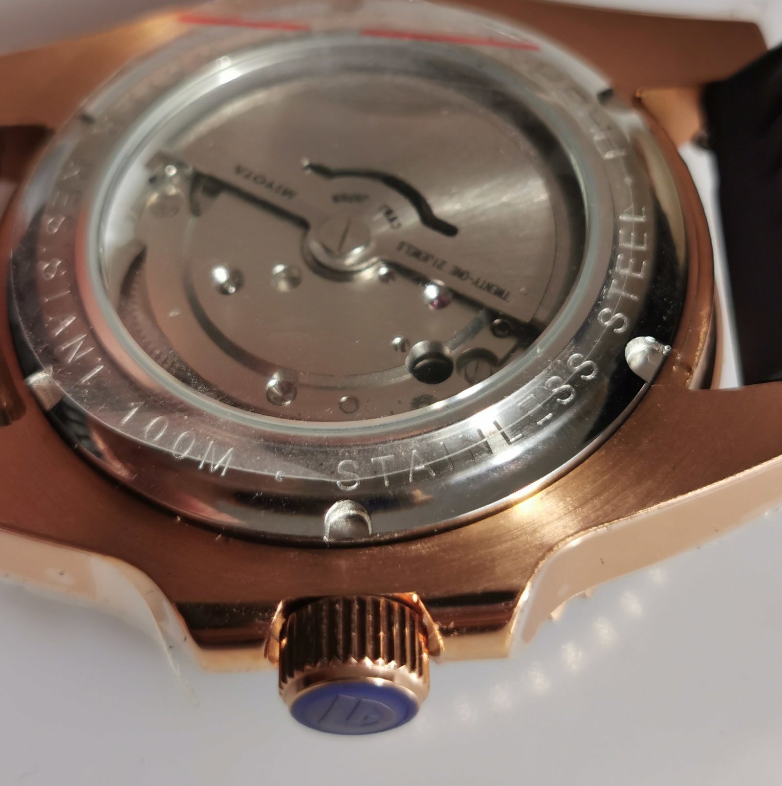 Pagani Design 40mm Automatic Rose Gold Watch - Rolex Yacht-Master Style Homage - 3