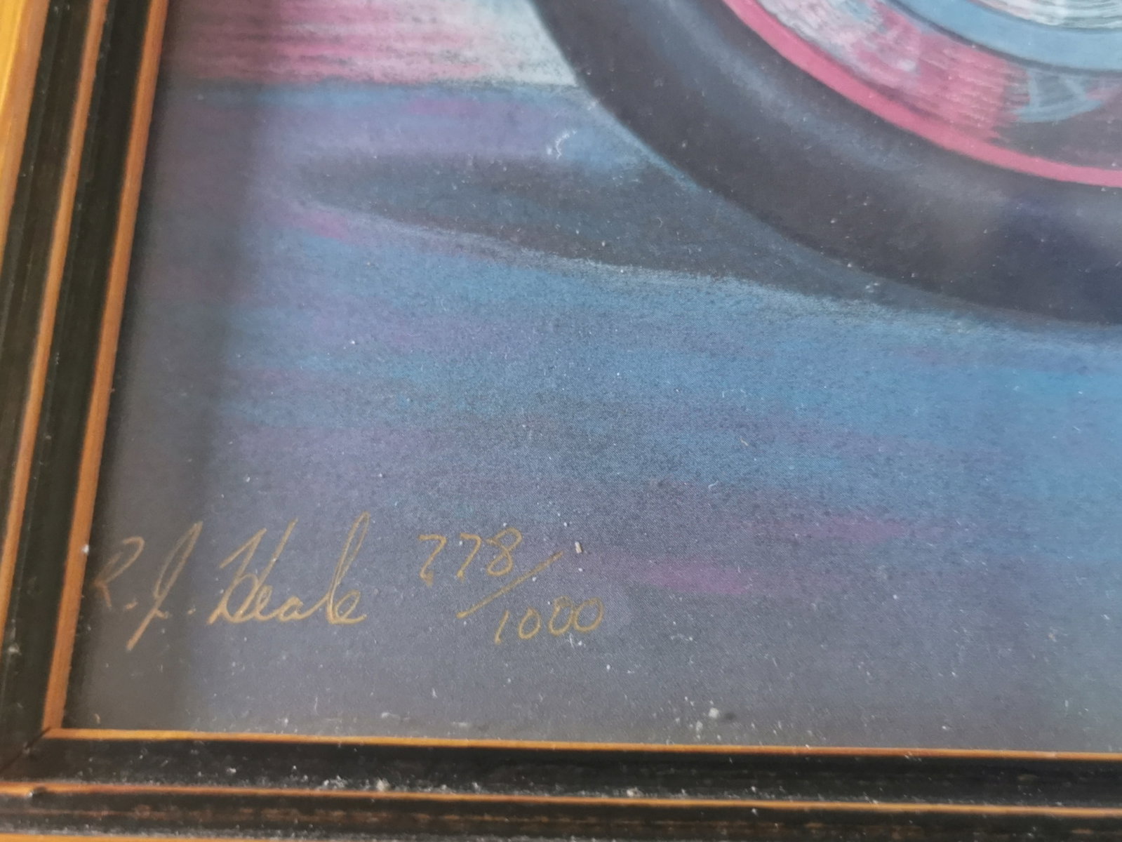Rare Joey Dunlop Castrol Honda Print - R.J. Thale 1995 - Signed & Numbered - 3