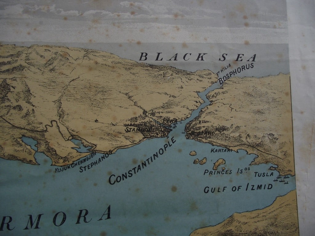 Illustrated London News 1878 - Sea of Marmora Map Showing The Positions of The British Fleet - 11