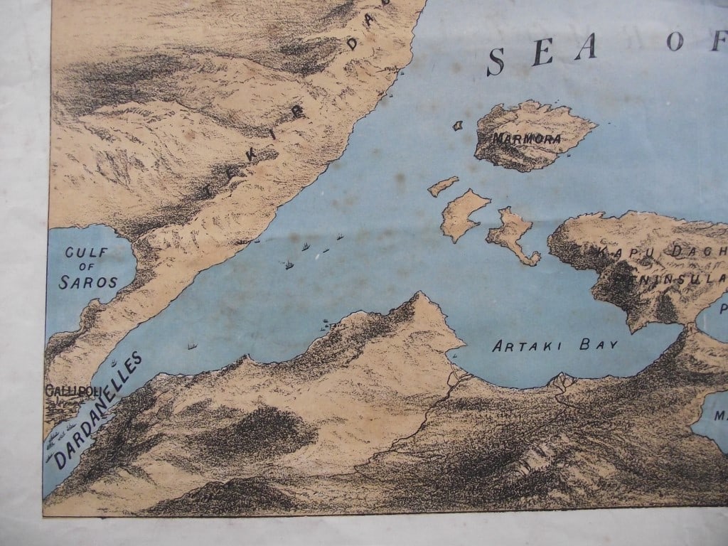Illustrated London News 1878 - Sea of Marmora Map Showing The Positions of The British Fleet - 14