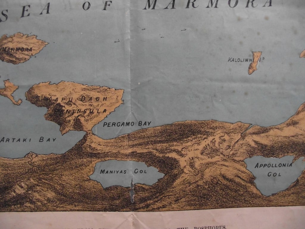 Illustrated London News 1878 - Sea of Marmora Map Showing The Positions of The British Fleet - 15