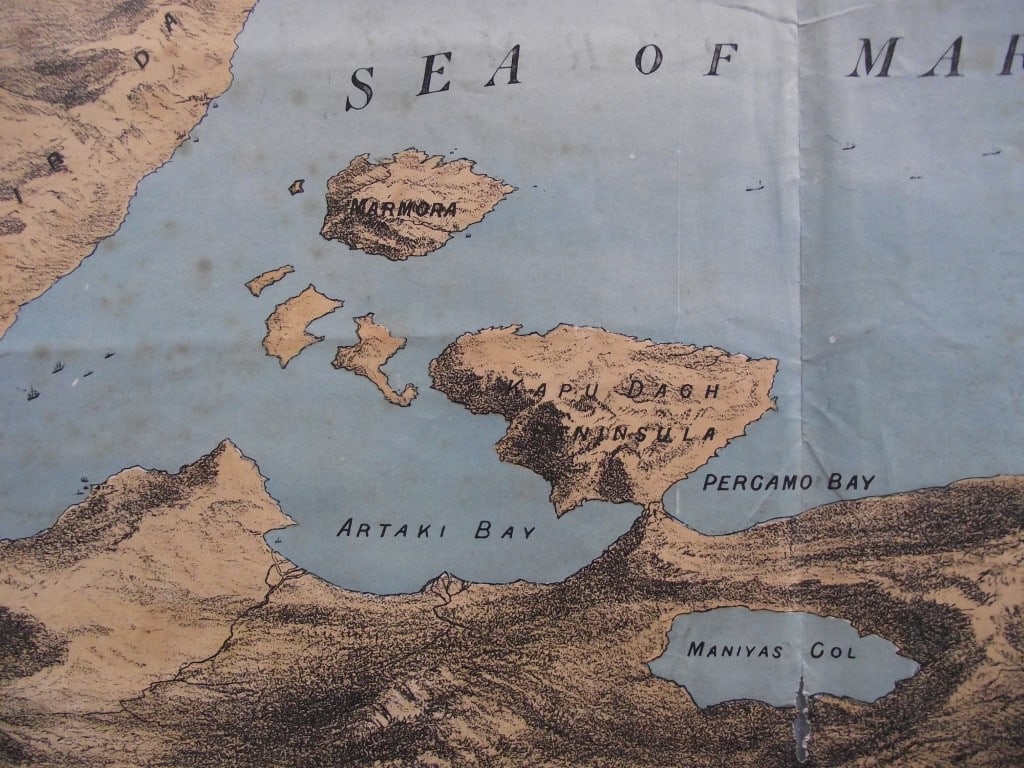 Illustrated London News 1878 - Sea of Marmora Map Showing The Positions of The British Fleet - 19