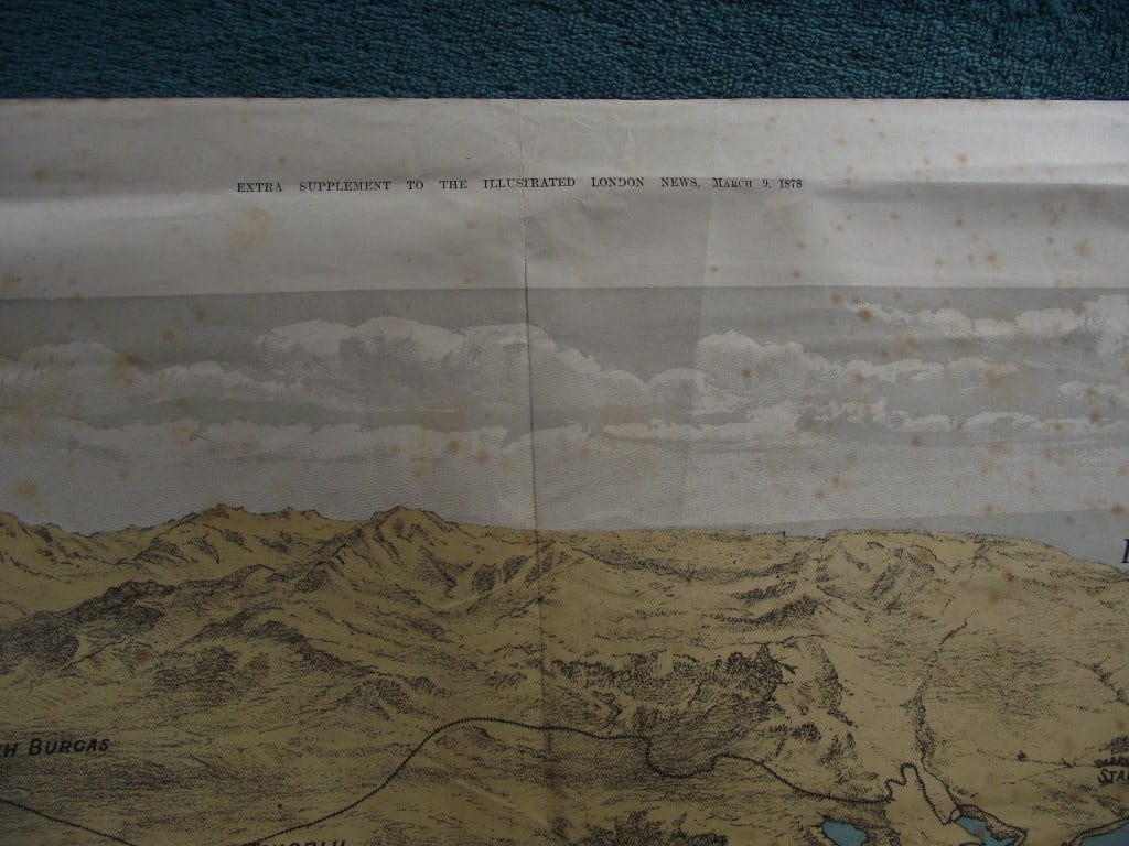 Illustrated London News 1878 - Sea of Marmora Map Showing The Positions of The British Fleet - 3