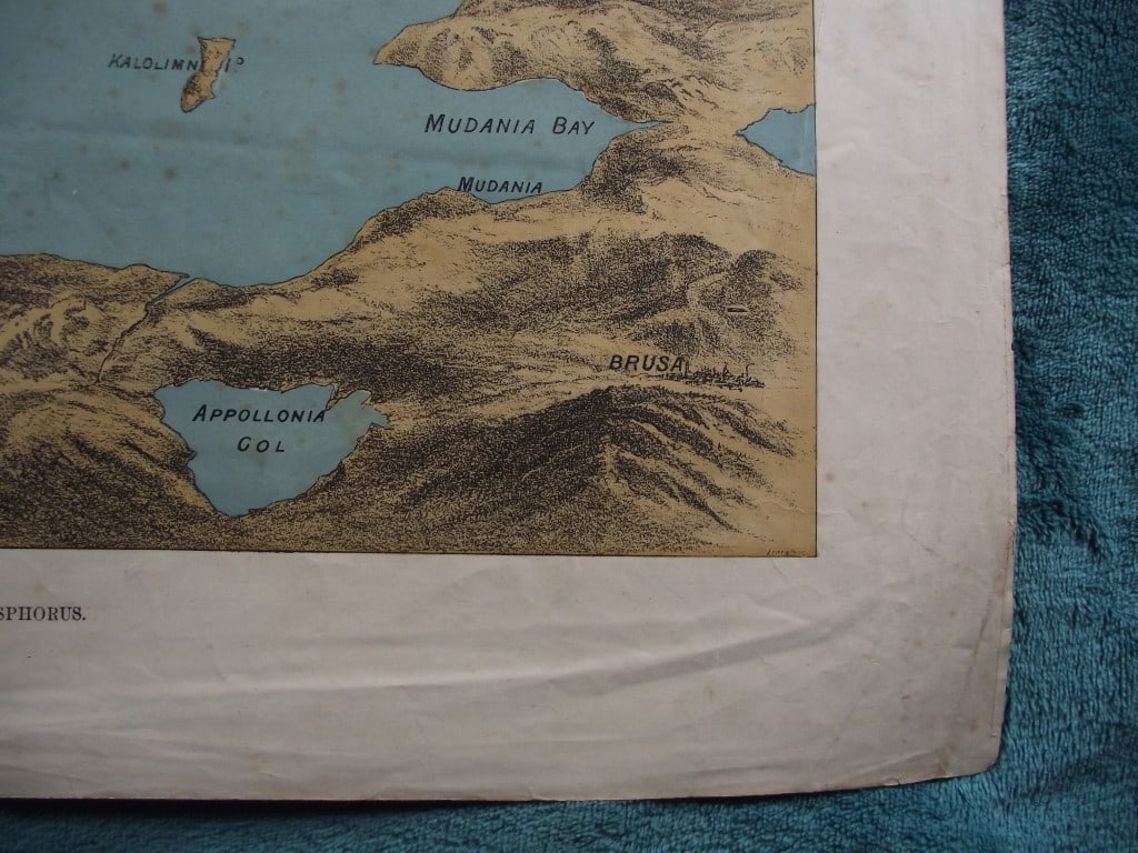 Illustrated London News 1878 - Sea of Marmora Map Showing The Positions of The British Fleet - 6