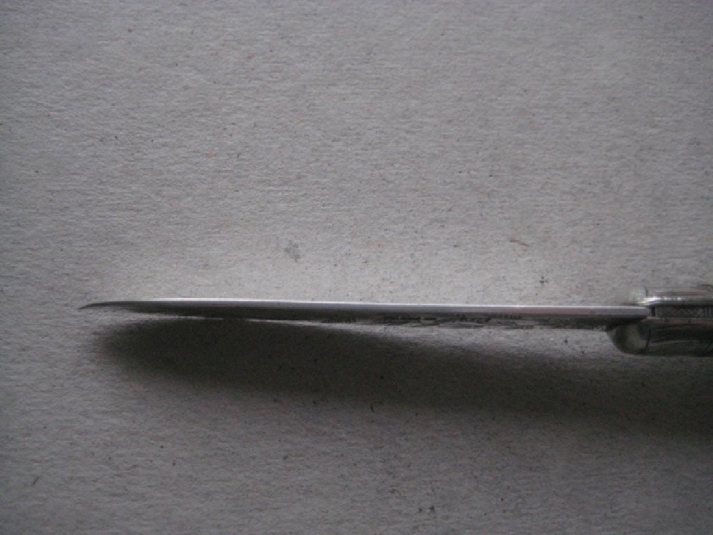 Rare Victorian Silver Bladed Folding Fruit Knife, Sheffield 1882 - 7