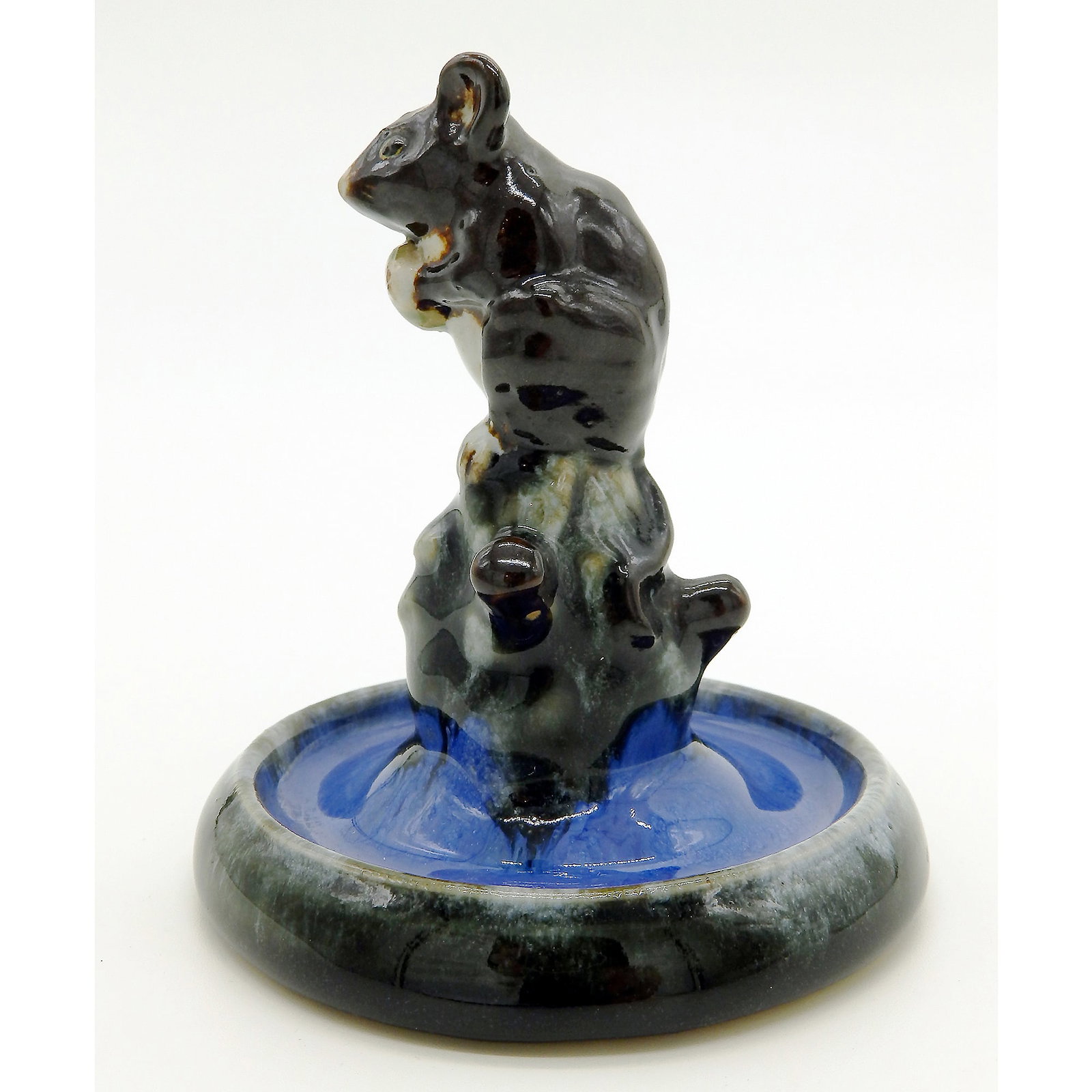 A Charming & Good Royal Doulton Lambeth Pottery Mouse Bibelot Sculpture C.1920's - 3