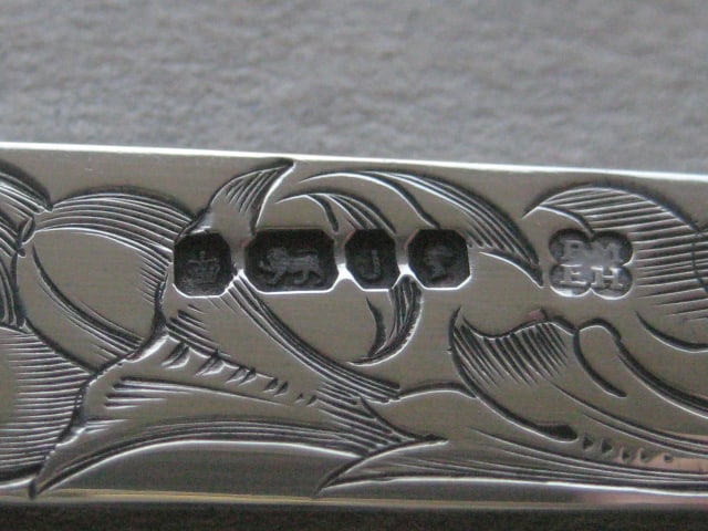 Victorian Mother of Pearl Hafted Silver Bladed Folding Fruit Knife, Sheffield 1876 - 5