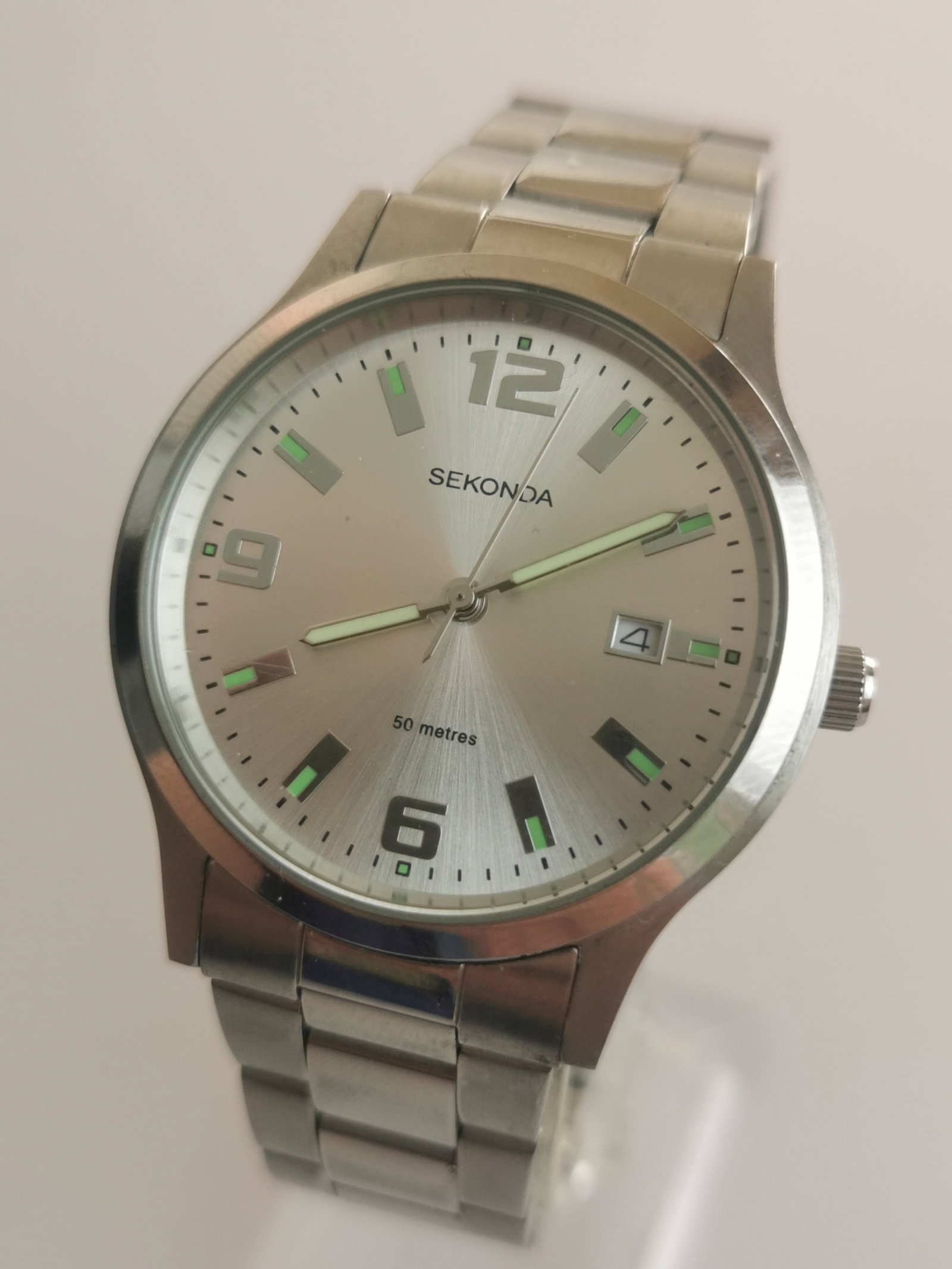 Men's Sekonda Watch | Stainless Steel | Model NT3595 Luminous Markers (1 of 5)