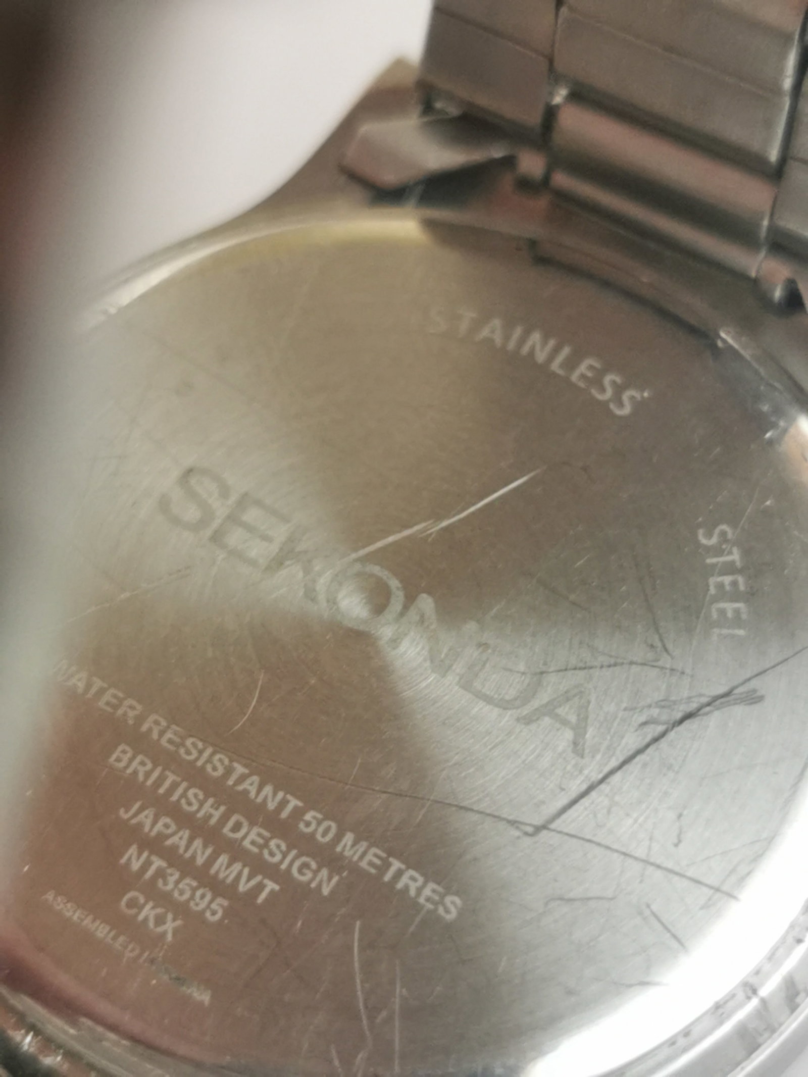 Men's Sekonda Watch | Stainless Steel | Model NT3595 Luminous Markers - 4