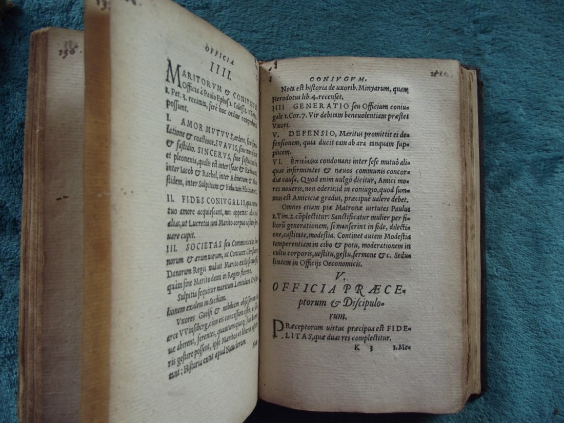 Regulae Vitae, Virtutum Descriptiones Methodicae - David Chytraeus - Published By Witebergae 1565 - 14