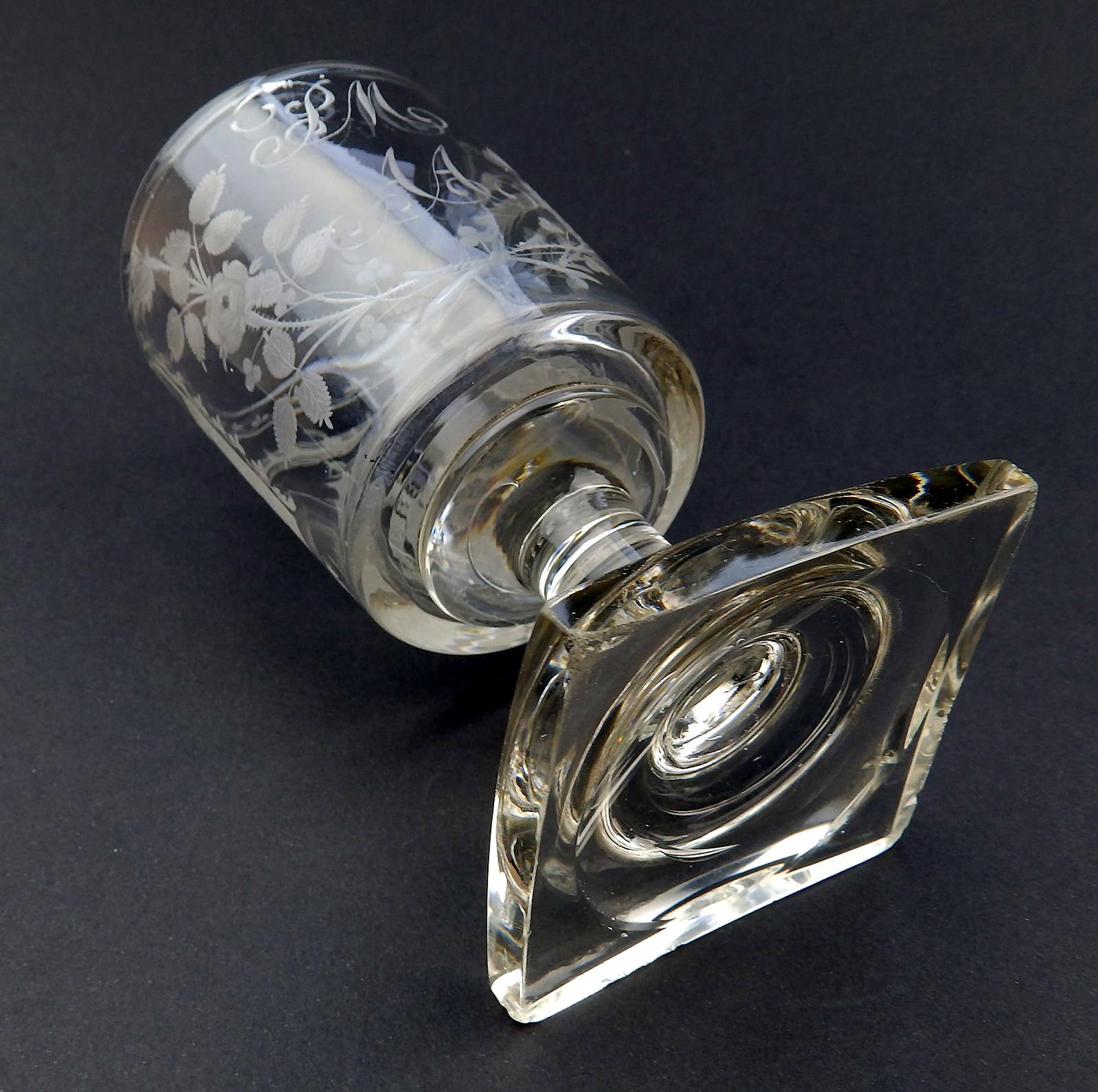 A Good Antique Georgian Sunderland Bridge Commemorative Glass Rummer C.1800+ - 7
