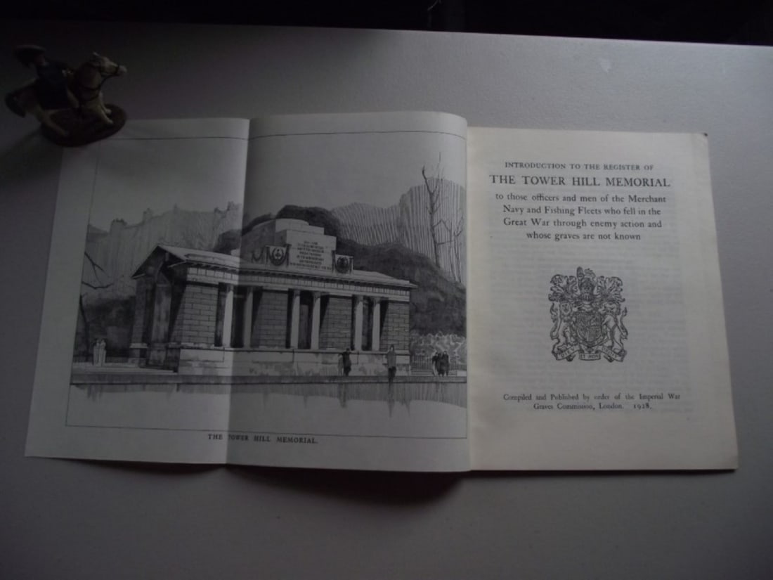 Memorial Register of The Mercantile Marine Memorial Tower Hill, London 1928 - Complete - 2