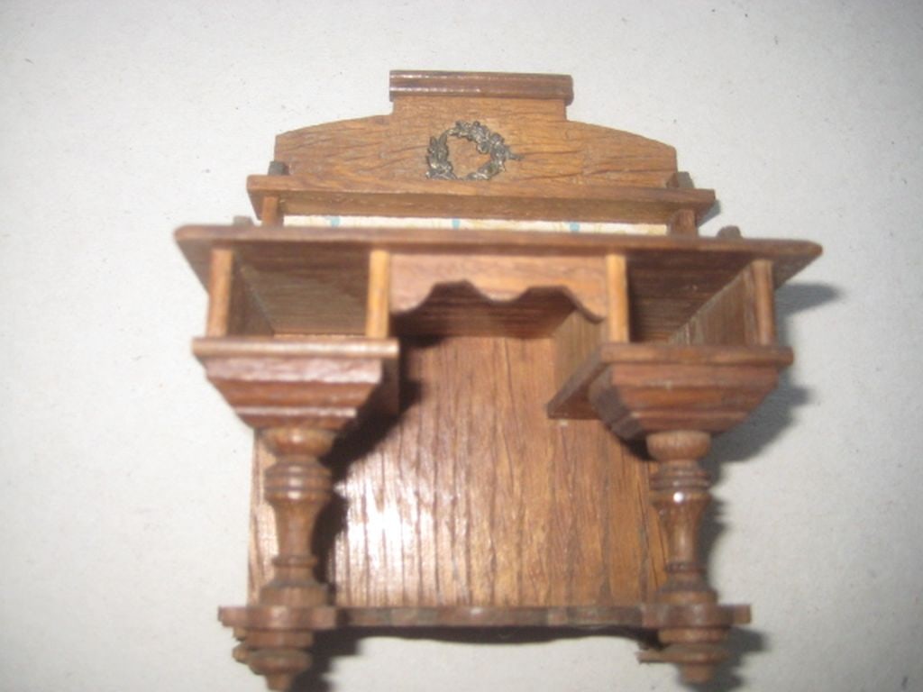 Vintage Dolls House Wooden Wash Stand - 4