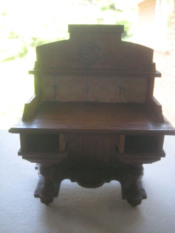 Vintage Dolls House Wooden Wash Stand - 8