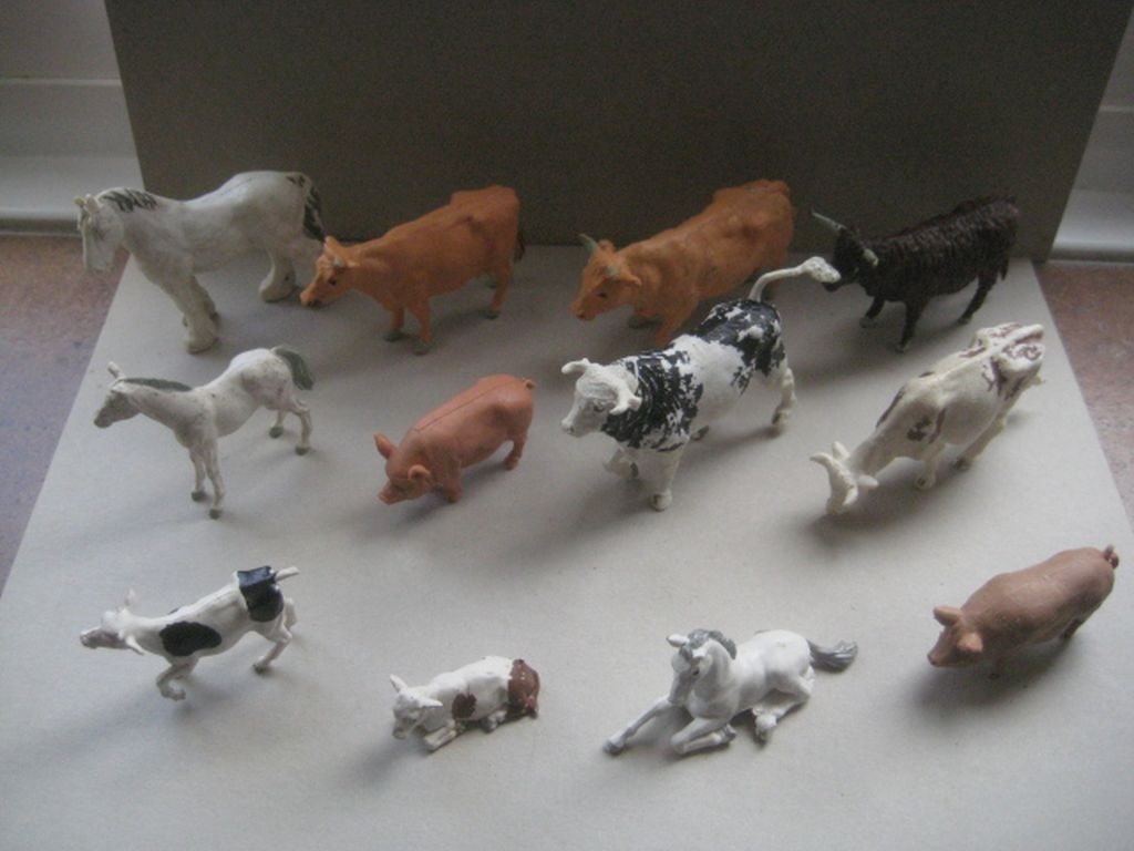 A Group of 12 Vintage Britain's Ltd Plastic Farm Animals - 2